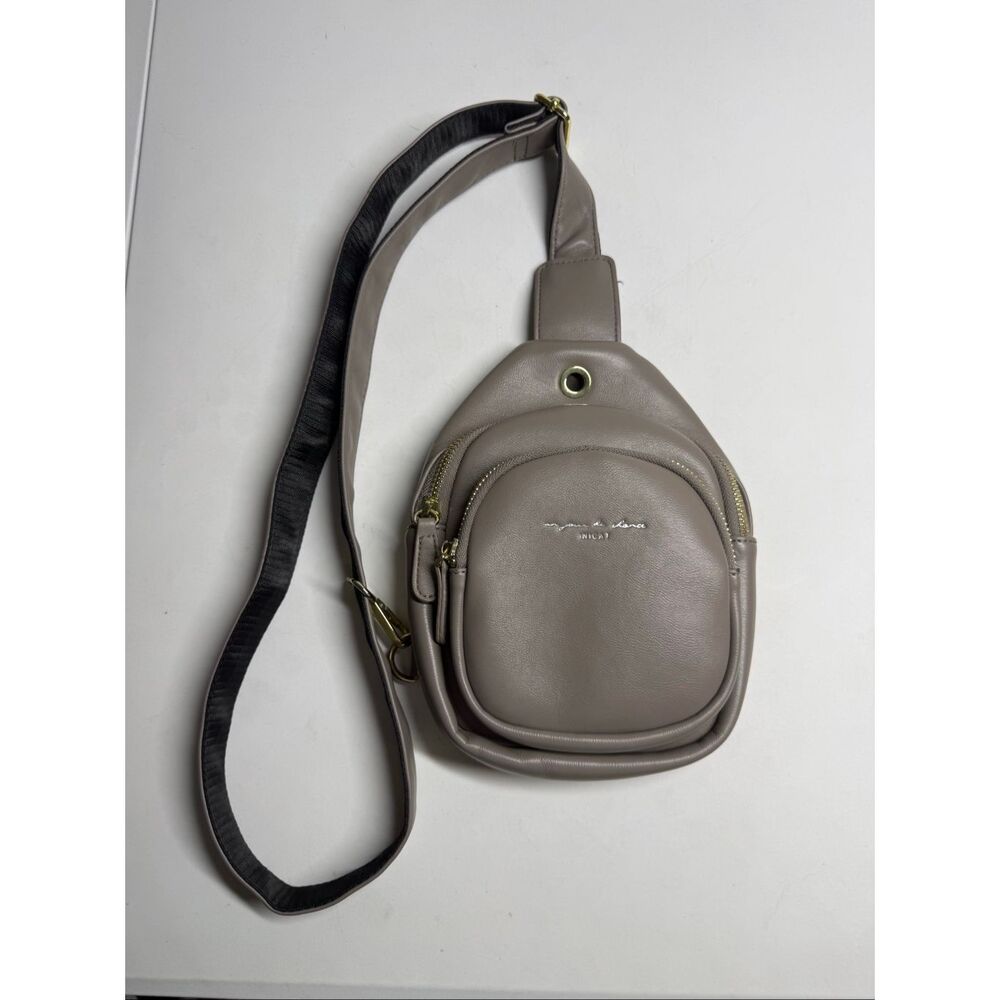 INICAT Crossbody Sling Bags Fanny Packs Purses Chest Bag Women Warm Taupe